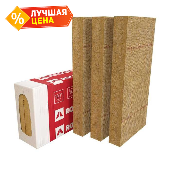 Утеплитель Роквул Фасад Баттс Д Оптима 130х600х1200
